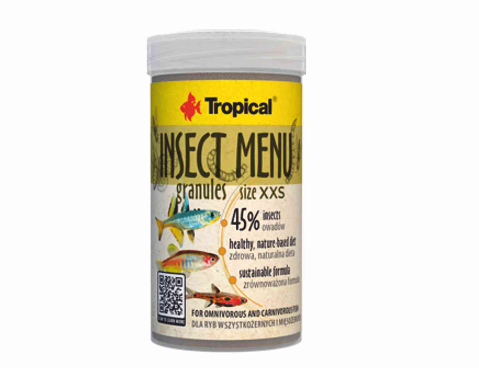 TROPICAL - INSECT MENU GRANULES  XXS 100ml/64g