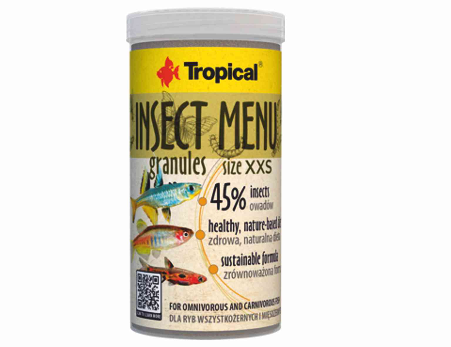 TROPICAL - INSECT MENU GRANULES  XXS 250ml/160g