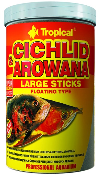 TROPICAL-Cichlid &amp; Arowana Large Sticks 250ml/75g