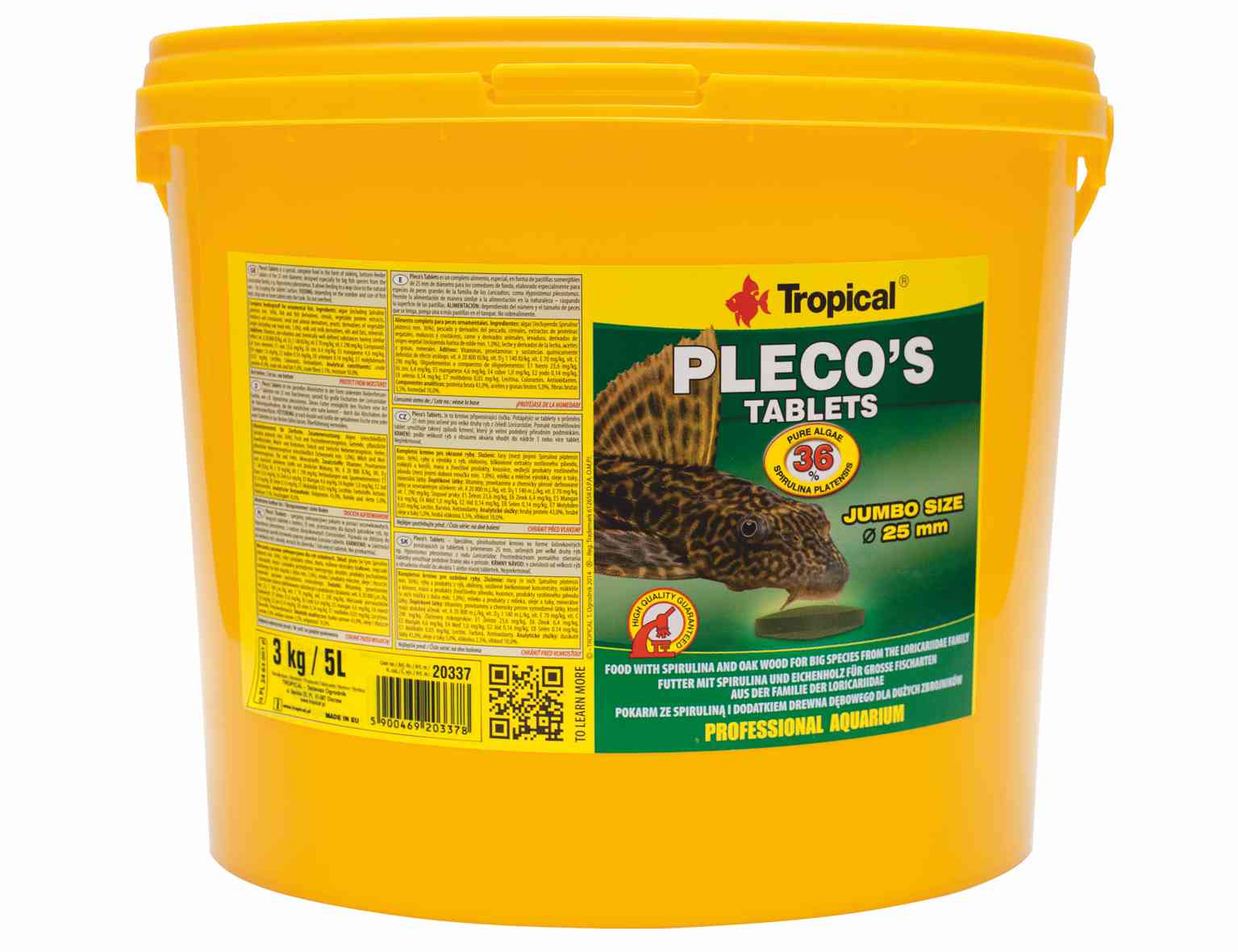 TROPICAL-PlecosTabin 5L/3kg