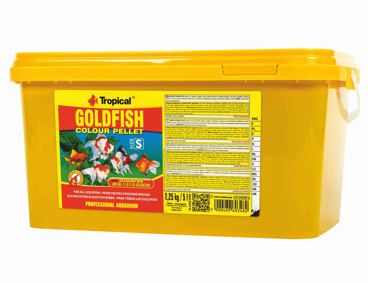 TROPICAL-GoldfishColour Pellet S 5L/2,25kg