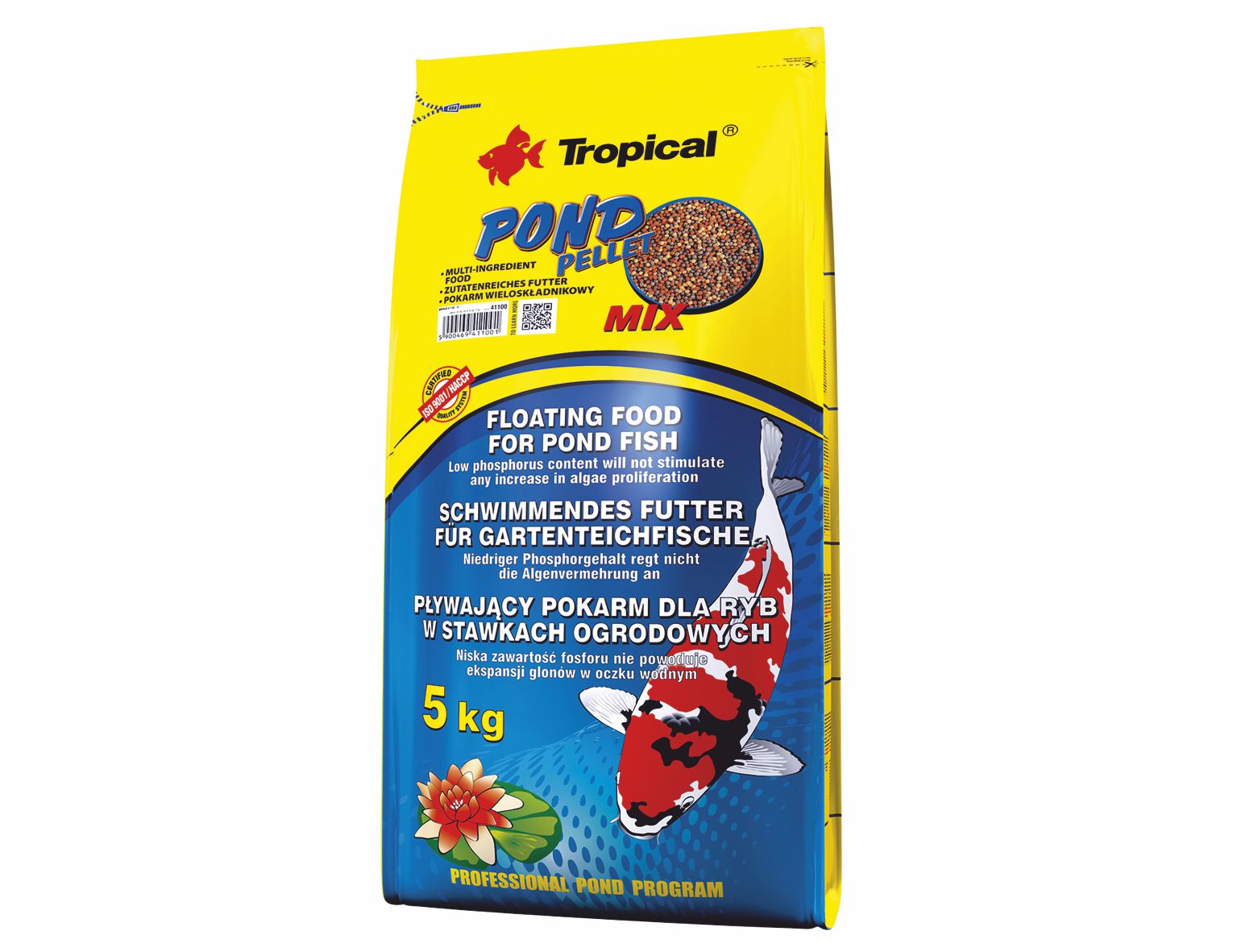 TROPICAL-Pond Pellet Mix S 5kg vrece