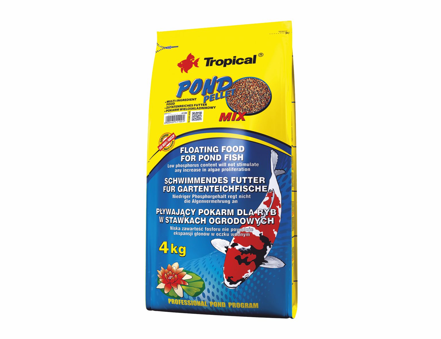 TROPICAL-Pond Pellet Mix M 4kg vrece