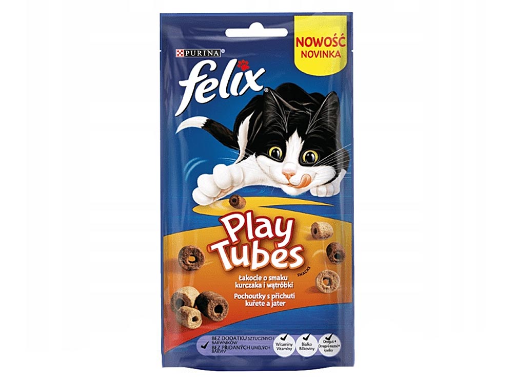 FELIX PLAY TUBES 50g s příchuťou kuraťa a pečene