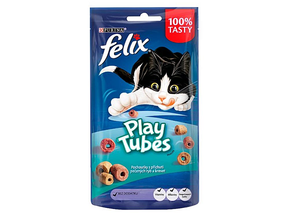 FELIX PLAY TUBES 50g s příchuťou pečených rýb a kreviet